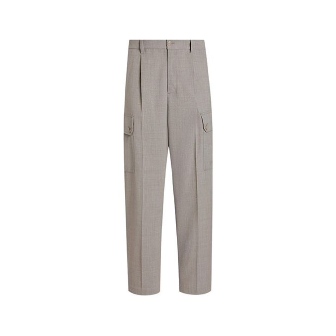 dolce & gabbana wool cargo tailored trousers